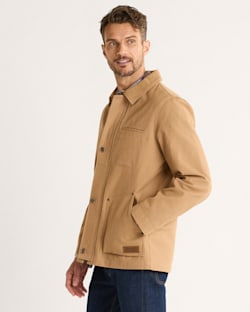 ALTERNATE VIEW OF MEN'S WARREN CANVAS JACKET IN DOE image number 3
