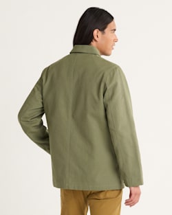 ALTERNATE VIEW OF MEN'S WARREN CANVAS JACKET IN GREEN LICHEN image number 2