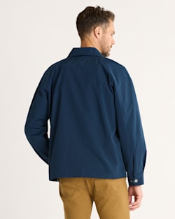 ALTERNATE VIEW OF MEN'S LEON WINDBREAKER IN BLUE CLOUD image number 2