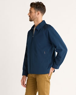 ALTERNATE VIEW OF MEN'S LEON WINDBREAKER IN BLUE CLOUD image number 3