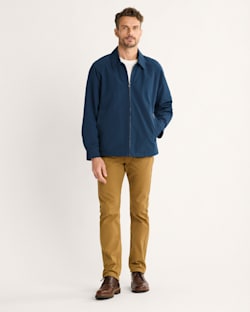 ALTERNATE VIEW OF MEN'S LEON WINDBREAKER IN BLUE CLOUD image number 4