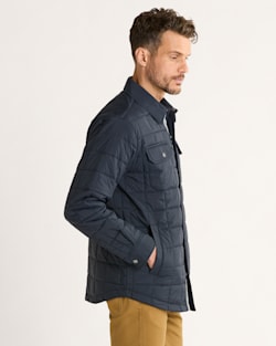 ALTERNATE VIEW OF MEN'S ARROYO CRINKLE QUILTED SHIRT JACKET IN MIDNIGHT image number 3