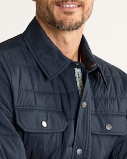 ALTERNATE VIEW OF MEN'S ARROYO CRINKLE QUILTED SHIRT JACKET IN MIDNIGHT image number 4