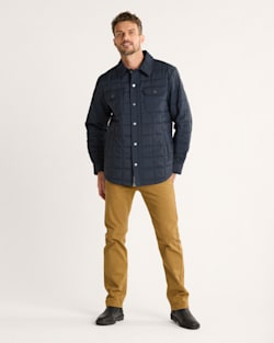 ALTERNATE VIEW OF MEN'S ARROYO CRINKLE QUILTED SHIRT JACKET IN MIDNIGHT image number 5