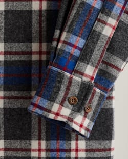 ALTERNATE VIEW OF MEN'S PLAID LODGE SHIRT IN OXFORD MIX image number 3