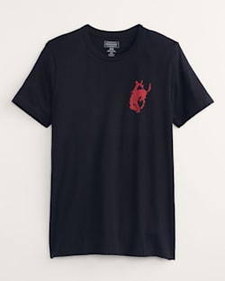 ALTERNATE VIEW OF MEN'S PENDLETON WHISKY LET'ER BUCK GRAPHIC TEE IN BLACK/RED/CREAM image number 2