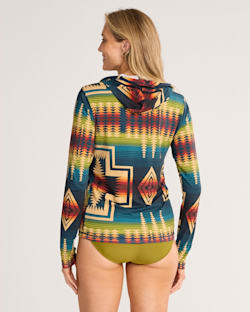 ALTERNATE VIEW OF HARDING UNISEX LONG-SLEEVE RASHGUARD IN CENTURY HARDING image number 3