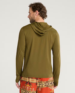 ALTERNATE VIEW OF SURF PENDLETON UNISEX LONG-SLEEVE RASHGUARD IN DARK OLIVE image number 2