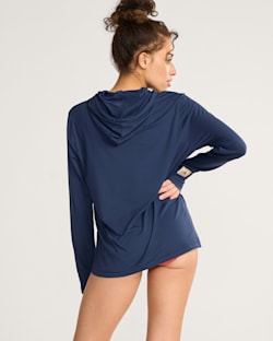 ALTERNATE VIEW OF SURF PENDLETON UNISEX LONG-SLEEVE RASHGUARD IN DRESS BLUES image number 2
