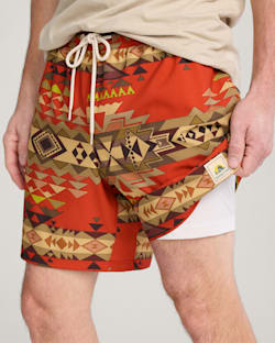 ALTERNATE VIEW OF HIGHLAND PEAK SHORESIDE PACK-N-GO SWIM TRUNKS IN HIGHLAND PEAK image number 5