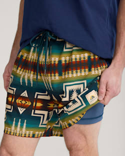 ALTERNATE VIEW OF HARDING SHORESIDE PACK-N-GO SWIM TRUNKS IN CENTURY HARDING image number 4