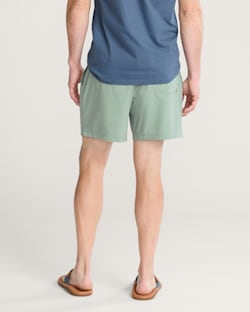 ALTERNATE VIEW OF TROPICAL HYDROMORPH SWIM TRUNKS IN CHINOIS GREEN image number 3