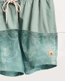ALTERNATE VIEW OF TROPICAL HYDROMORPH SWIM TRUNKS IN CHINOIS GREEN image number 6