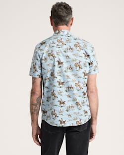 ALTERNATE VIEW OF MEN'S LARAMIE SNAP-FRONT SHIRT IN BLUE WILD HORSES image number 2