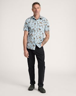 ALTERNATE VIEW OF MEN'S LARAMIE SNAP-FRONT SHIRT IN BLUE WILD HORSES image number 6