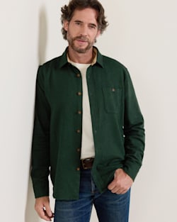 MEN'S FREMONT COTTON FLANNEL SHIRT IN ELM DONEGAL HEATHER image number 1