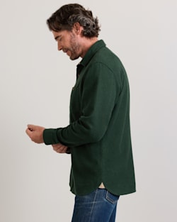 ALTERNATE VIEW OF MEN'S FREMONT COTTON FLANNEL SHIRT IN ELM DONEGAL HEATHER image number 3