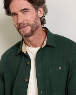 ALTERNATE VIEW OF MEN'S FREMONT COTTON FLANNEL SHIRT IN ELM DONEGAL HEATHER image number 5