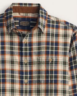 ALTERNATE VIEW OF PLAID COTTON FREMONT FLANNEL SHIRT IN TAN MULTI PLAID image number 2