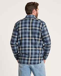 ALTERNATE VIEW OF MEN'S PLAID COTTON FREMONT FLANNEL SHIRT IN DENIM MULTI PLAID image number 2