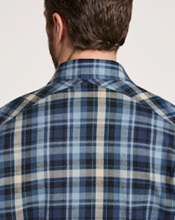 ALTERNATE VIEW OF MEN'S PLAID COTTON FREMONT FLANNEL SHIRT IN DENIM MULTI PLAID image number 4