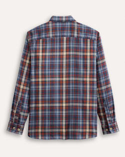 ALTERNATE VIEW OF MEN'S PLAID BURNSIDE COTTON FLANNEL SHIRT IN BLUE/RED PLAID image number 2