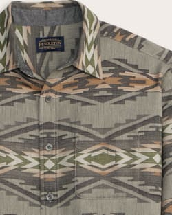ALTERNATE VIEW OF MEN'S TUMALO COTTON CHAMOIS SHIRT IN GREY image number 2