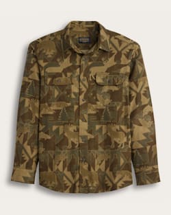 ALTERNATE VIEW OF MEN'S TANNER TWILL CAMO SHIRT IN WILD CAMO image number 6