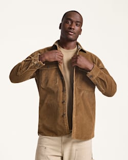 MEN'S BELMONT CORDUROY SHIRT JACKET IN COFFEE image number 1