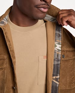 ALTERNATE VIEW OF MEN'S BELMONT CORDUROY SHIRT JACKET IN COFFEE image number 5