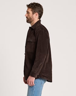 ALTERNATE VIEW OF MEN'S BELMONT CORDUROY SHIRT JACKET IN DARK BROWN image number 3
