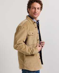 ALTERNATE VIEW OF MEN'S BELMONT CORDUROY SHIRT JACKET IN KHAKI image number 3