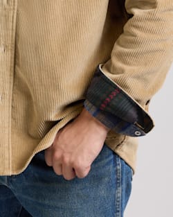 ALTERNATE VIEW OF MEN'S BELMONT CORDUROY SHIRT JACKET IN KHAKI image number 5