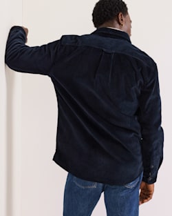 ALTERNATE VIEW OF MEN'S BELMONT CORDUROY SHIRT JACKET IN NAVY image number 3