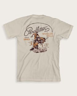 ALTERNATE VIEW OF MEN'S WESTERN RANCH RODEO GRAPHIC TEE IN DUST/BROWN image number 2