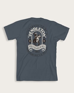 ALTERNATE VIEW OF MEN'S WILD WEST VINTAGE GRAPHIC TEE IN NAVY/WHITE image number 2