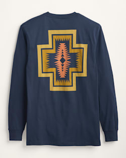 MEN'S LONG-SLEEVE HARDING GRAPHIC TEE IN NAVY BLAZER/GOLD image number 1