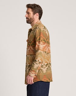 ALTERNATE VIEW OF SEDONA COTTON CHAMOIS DRIFTWOOD SHIRT IN OLIVE image number 3