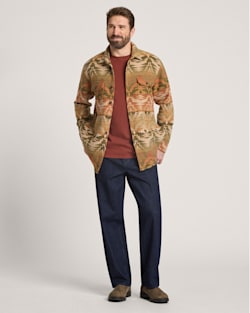 ALTERNATE VIEW OF SEDONA COTTON CHAMOIS DRIFTWOOD SHIRT IN OLIVE image number 6