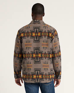 ALTERNATE VIEW OF HARDING COTTON CHAMOIS SHERPA-LINED SHIRT JACKET IN TAN image number 2