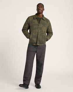 ジャケット・アウター INSILENCE,Leather Patch Wool Work Jacket Zegna logo-patch Wool Jacket | Neutrals | FARFETCH