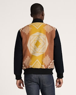 ALTERNATE VIEW OF MEN'S COLLEGE FUND DIRECTIONS HOME WOOL COAT IN MULTI image number 2
