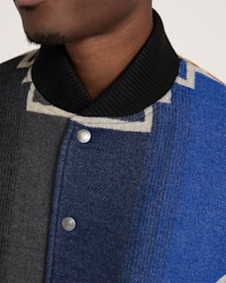 ALTERNATE VIEW OF MEN'S COLLEGE FUND DIRECTIONS HOME WOOL COAT IN MULTI image number 4