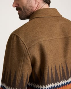 ALTERNATE VIEW OF SAWTOOTH RIDGE WOOL FIELD JACKET IN BROWN image number 4