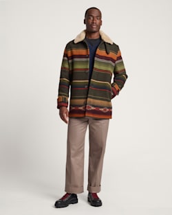 ALTERNATE VIEW OF MEN'S TUMALO RIDGE DAYTON WOOL COAT IN OLIVE MULTI image number 6