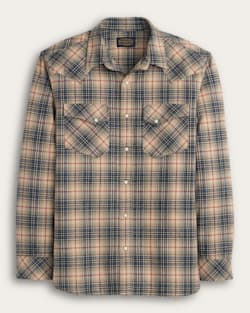 MEN'S PLAID SNAP-FRONT WYATT COTTON SHIRT IN NATURAL MULTI image number 1