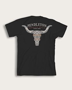 MEN'S CASCADIA SKULL GRAPHIC TEE IN VINTAGE BLACK/CREAM image number 1