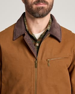 ALTERNATE VIEW OF MEN'S TAHOMA CANVAS TRUCKER JACKET IN WHISKEY image number 4