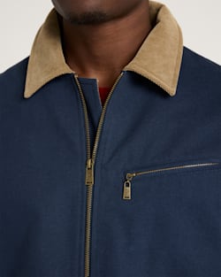 ALTERNATE VIEW OF MEN'S TAHOMA CANVAS TRUCKER JACKET IN NAVY image number 4
