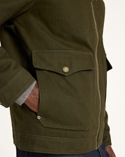 ALTERNATE VIEW OF MEN'S CARSON CITY CANVAS RANCH COAT IN DARK OLIVE image number 5